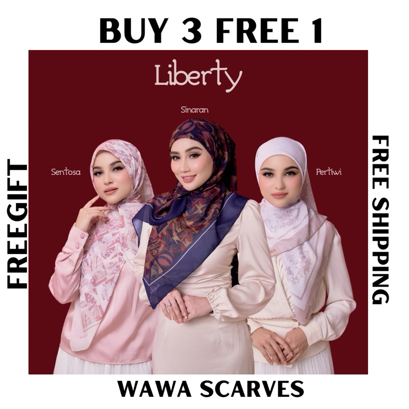 [ BUY 3 FREE 1❗️] FREE SHIPPING WAWA SCARVES NEW COLLECTIONS LIBERTY