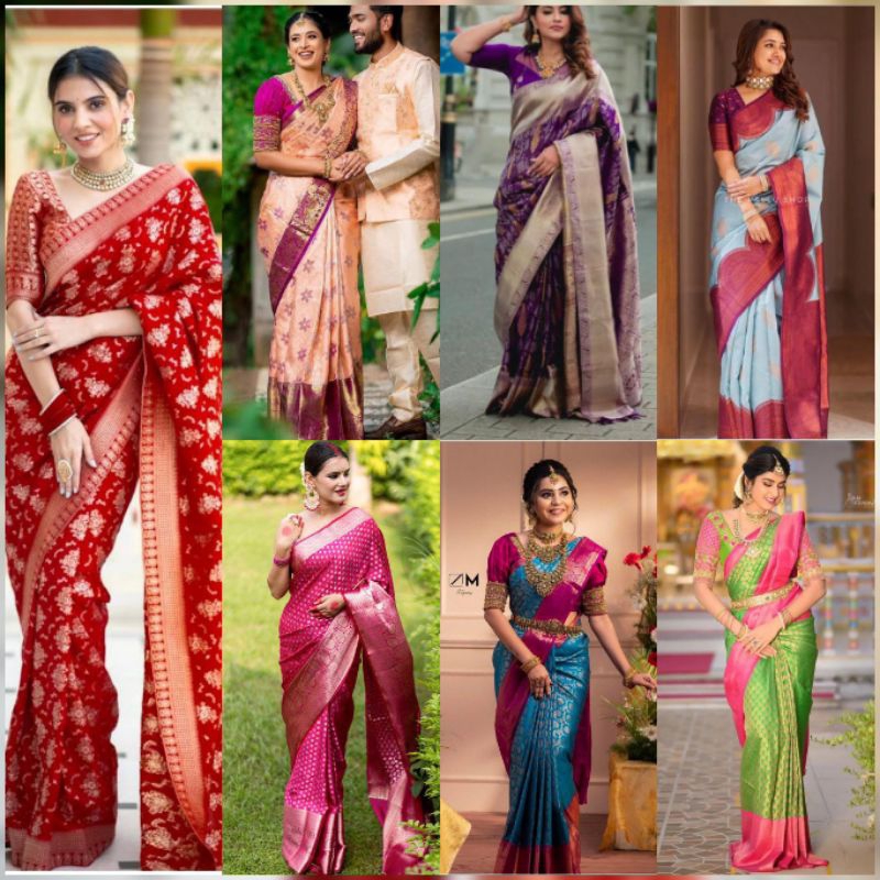 2024 AUG DESIGNER SILK SAREE | BRIDESMAID SAREE| KAIN SARI INDIA MURAH| KAIN SARI INDIA DESIGN BARU | DEEPAVALI SAREE