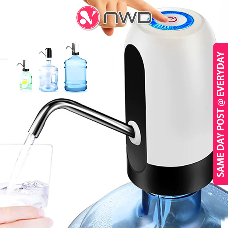 《 𝗢𝗡𝗘 𝗞𝗘𝗬 𝗢𝗣𝗘𝗥𝗔𝗧𝗘 》 Electric Drinking Water Pump Dispenser Rechargeable Automatic Portable 自动饮水机 NWD
