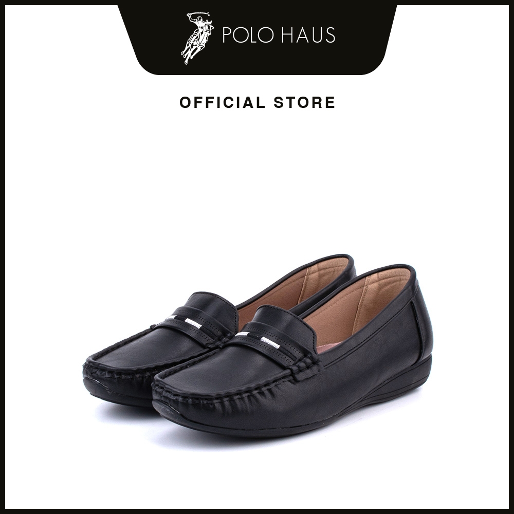 Polo Ladies Kinsley Stylish Loafers-P52202-TF01SV-1-BLACK