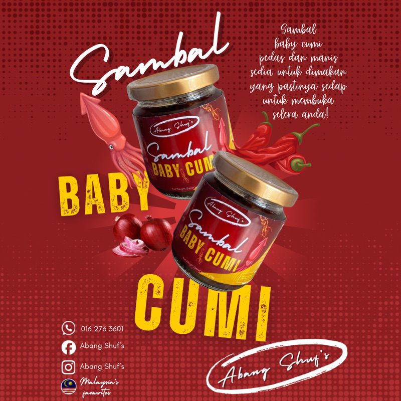 SAMBAL BABY CUMI by Abang Shuf’s Ready to Eat Retort