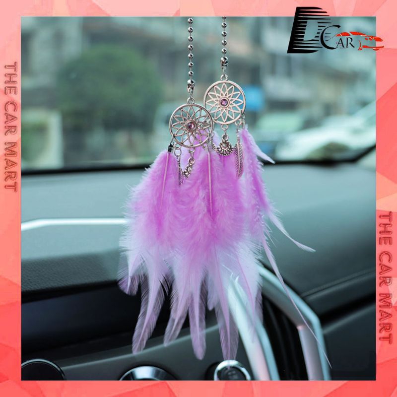 Dream Catcher Wind Chimes Pendant Feather Car Pendant Adornment Car Decoration Gantung Kereta 捕梦网车吊饰