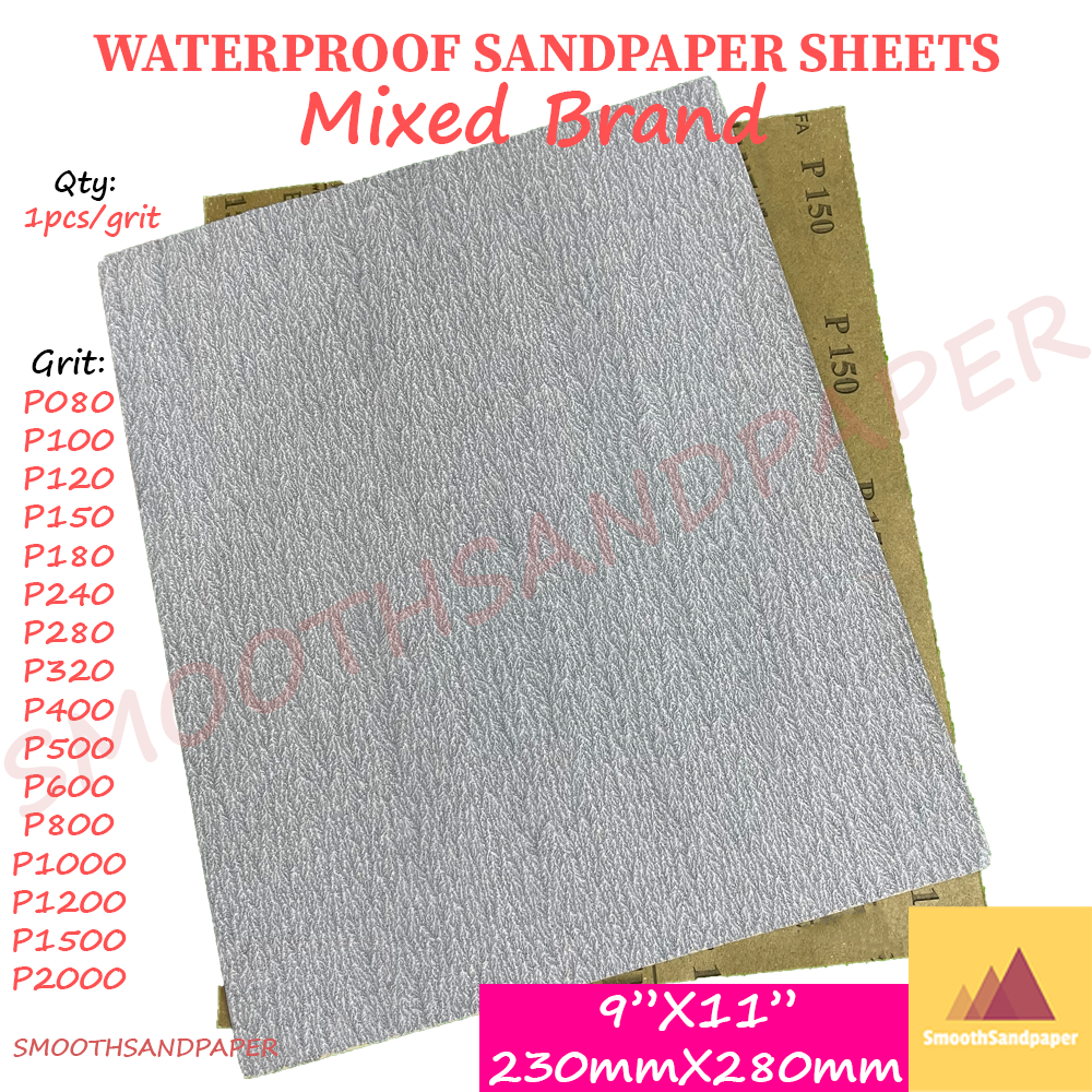 ⚠️[RandomBrand] Wet&Dry Waterproof Sandpaper Sheet 9"x11" [Jenama Rawak] Kertas Pasir Kalis Air image 7