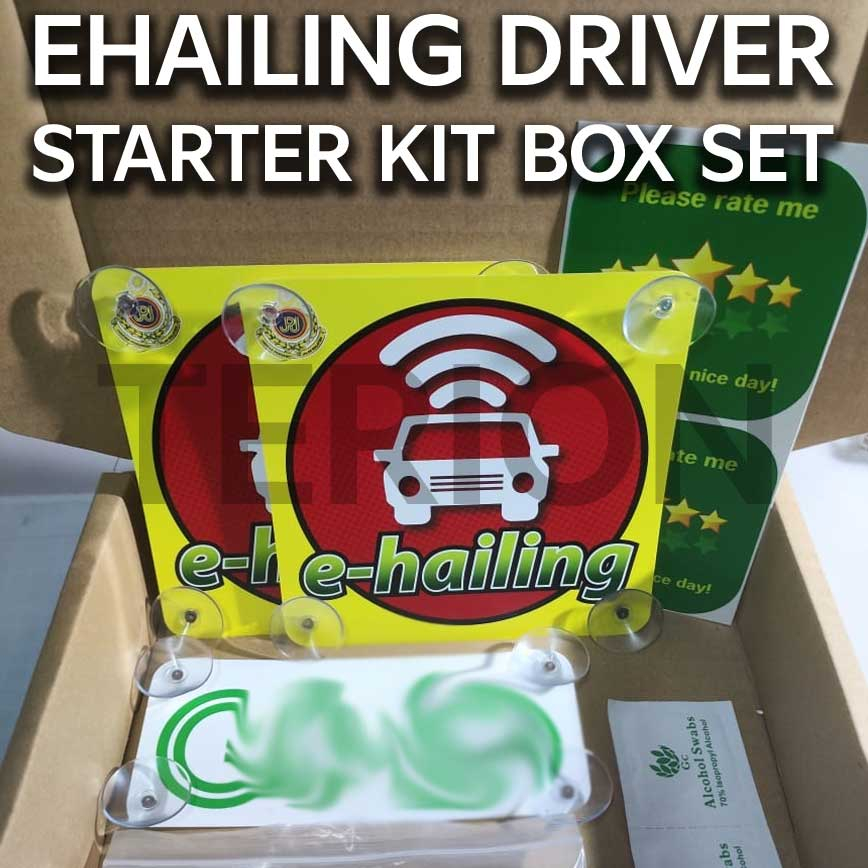 Ehailing Driver Starter Kit Box Set | Kit Permulaan Pemandu Ehailing Set Kotak