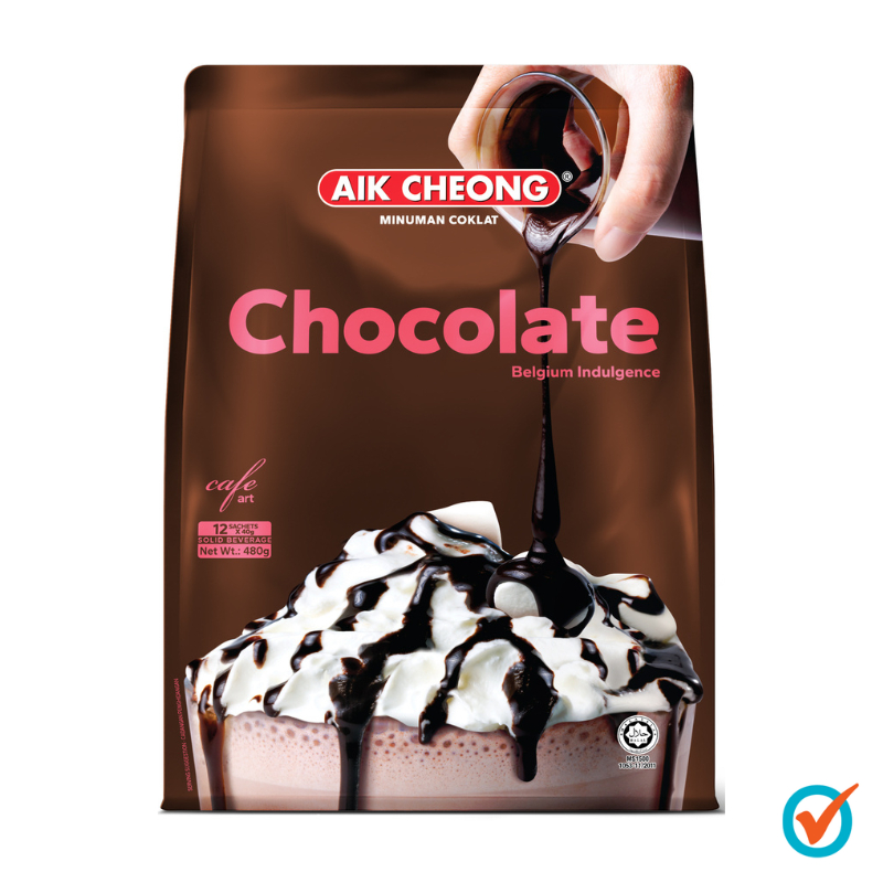 AIK CHEONG 3in1 CAFE ART 480g (40g x 12 sachets) - Chocolate