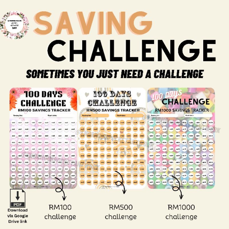 [PDF] Money Challenge, Saving Tracker, Cabaran Simpan Duit