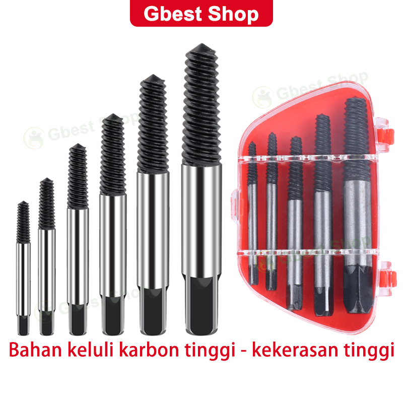 Screw pipe Extractor Drill Bits Broken Damaged Bolt Remover Puller screwdriver faucet Opener alat pembuka buka paip air