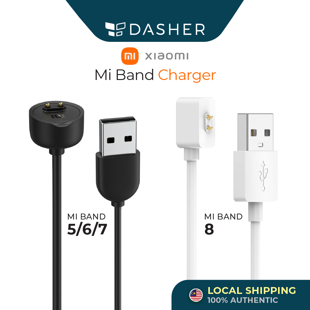 (NEW MI Band 8 Charger) Mi Band 5 / 6 / 7/ 8  Charger USB Charging Cable Premium and High Quality