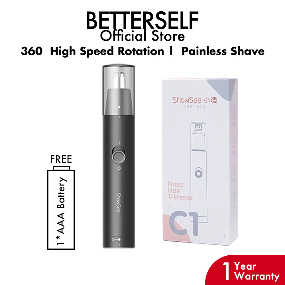 ShowSee Nose Hair Electric Trimmer C1 Nose Hair Trimmer Nose Hair Removal (Shaver Razor) Pencukur Shaver machine 鼻毛修剪器