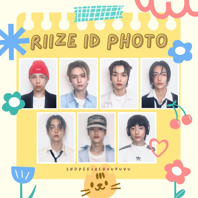 RIIZE ID Photo Passport Set 7 Members Baby Pic