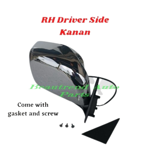 Toyota Unser Side Mirror Chrome Rear View Mirror Cermin Pandang Belakang Kereta Unser 3 Wire 2003 20