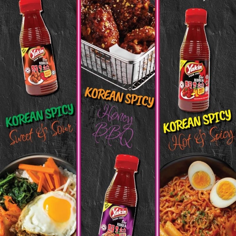 YAKIN Sos Korea Pedas bbq madu sambal kicap Hot Spicy