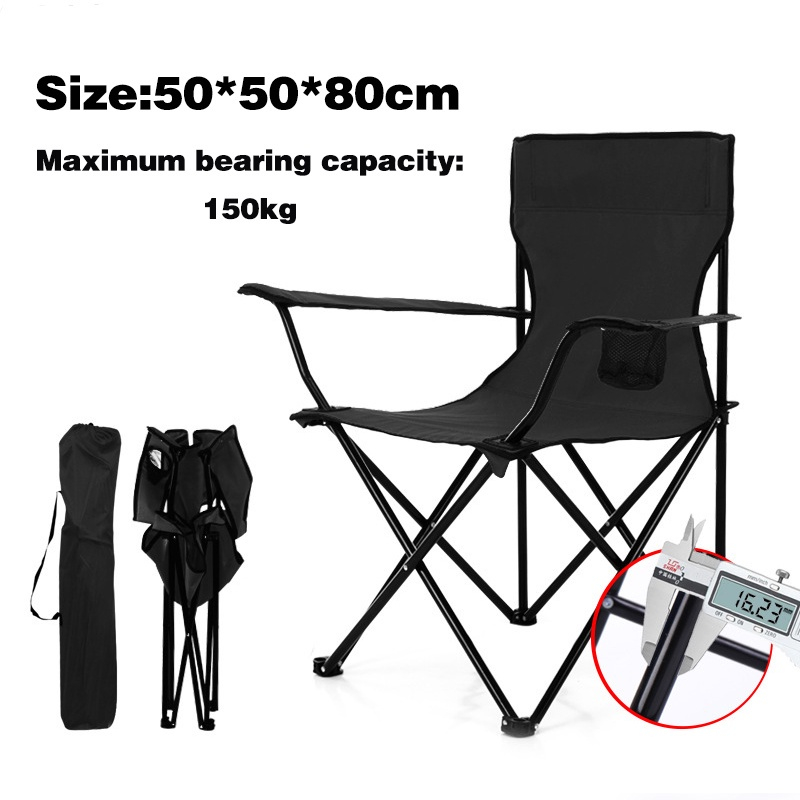 2 Seater Outdoor Folding Chair Portable Camping Chair Kerusi Lipat Picnic Chair  Fishing Chair