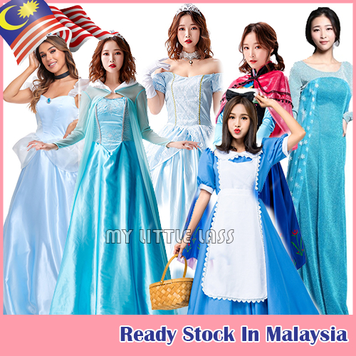 Adult Princess Cinderella Frozen Elsa Enchanting Fancy Dress Up Costume Cosplay