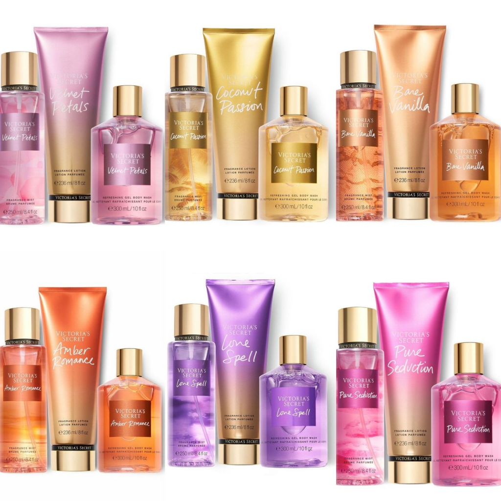 Victoria secrets combo set 3in1 body mist, Body lotion & Shower gel
