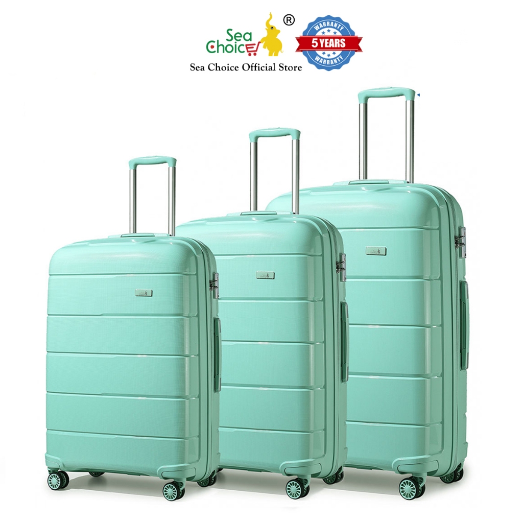 Sea Choice luggage Lightweight PP Material Suitcase Hard Shell YKK Zipper Luggage Built in TSA Lock