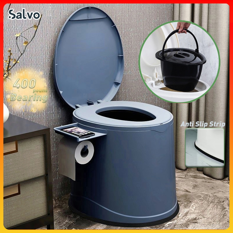 Portable Toilet Bowl Elderly Pregnant Women Adult Seat Toilet Indoor Commode Mangkuk Tandas Duduk Cangkung Jamban 便攜式馬桶