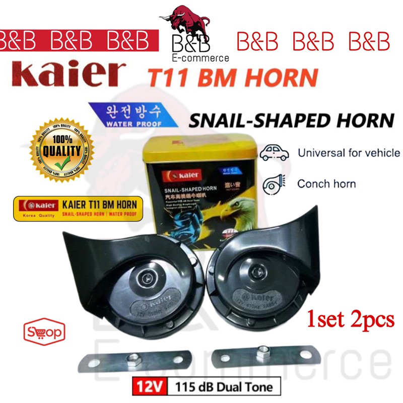 🔥 READY STOCK 🔥 KAIER CAR KERETA MOTOR MOTORCYCLE HORN BM HORN SUPER LOUD HORN(KAIER HN-T11)  HIGHEST VOLUME