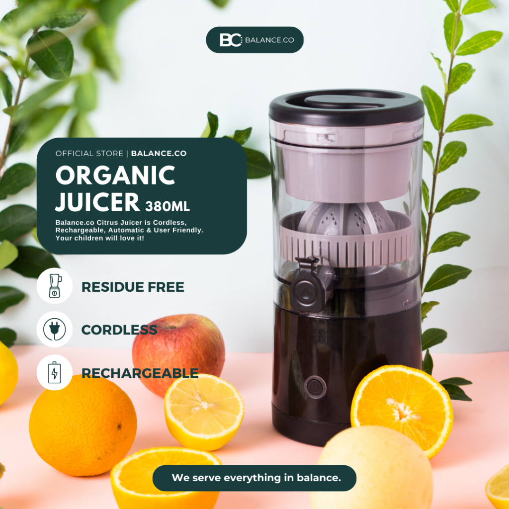 【Free Gift】Balance.co Powerful Citrus Juicer Juice Extractor Blender Mesin Jus Buah Pemerah Jus 45W