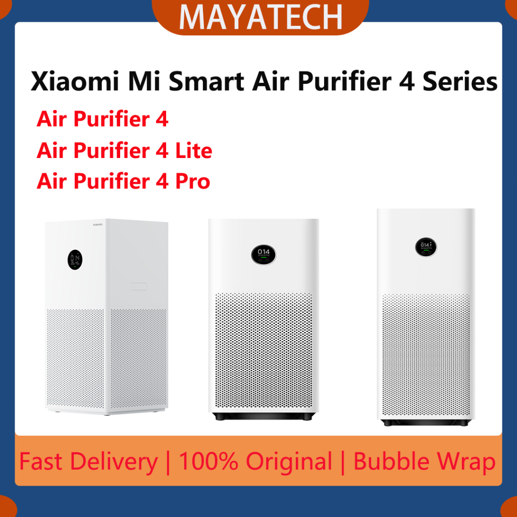 (Ready Stock)Xiaomi Mi Smart Air Purifier 4 Lite / 4 / 4 Pro Smart home Touch Screen OLED Display and AI Smart Control