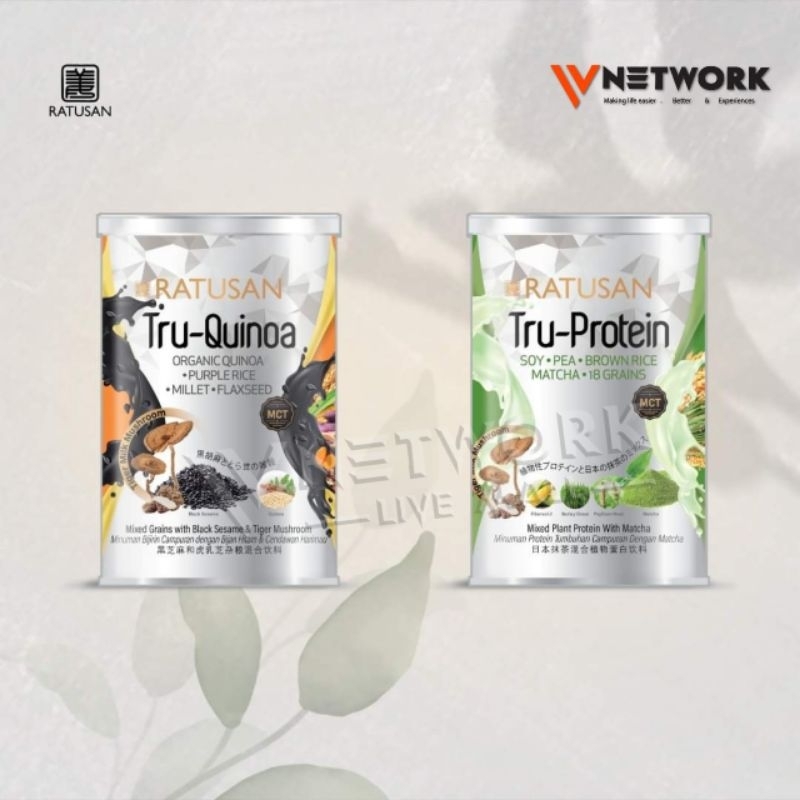 【Original】Ratusan Tru-Protein / Tru-Quinoa / Quinoa Healthy Beverage MCT 450 Gram 营养代餐