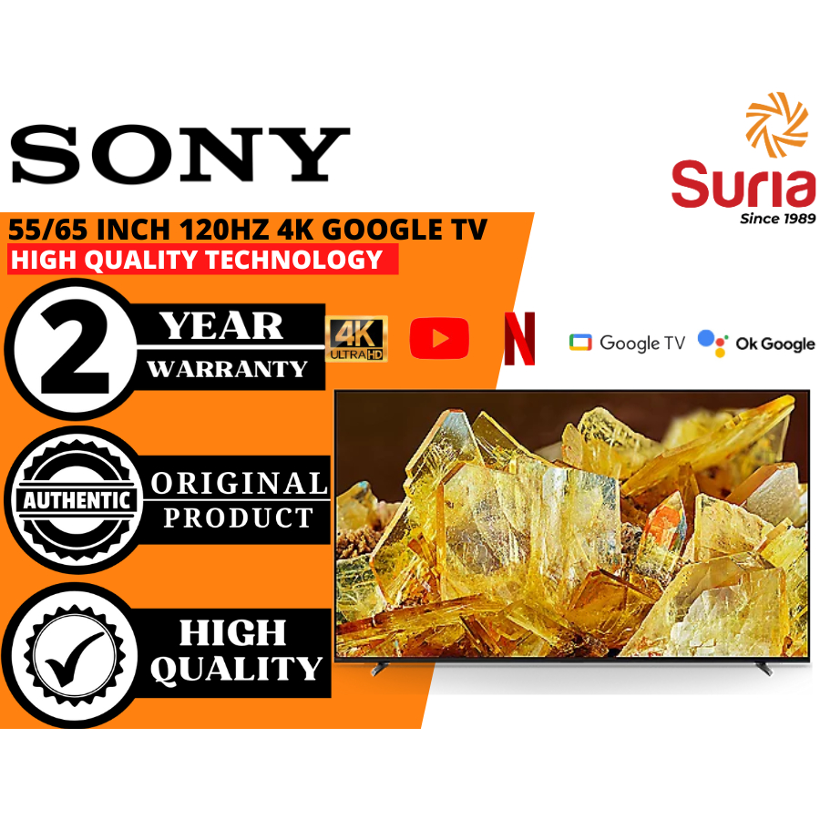 (Free Delivery Kedah,Penang&Perlis)Sony 55/65 Inch X90L 4K UHD HDR Full Array Google TV XR-55X90L 55X90L X-65X90L 65X90L