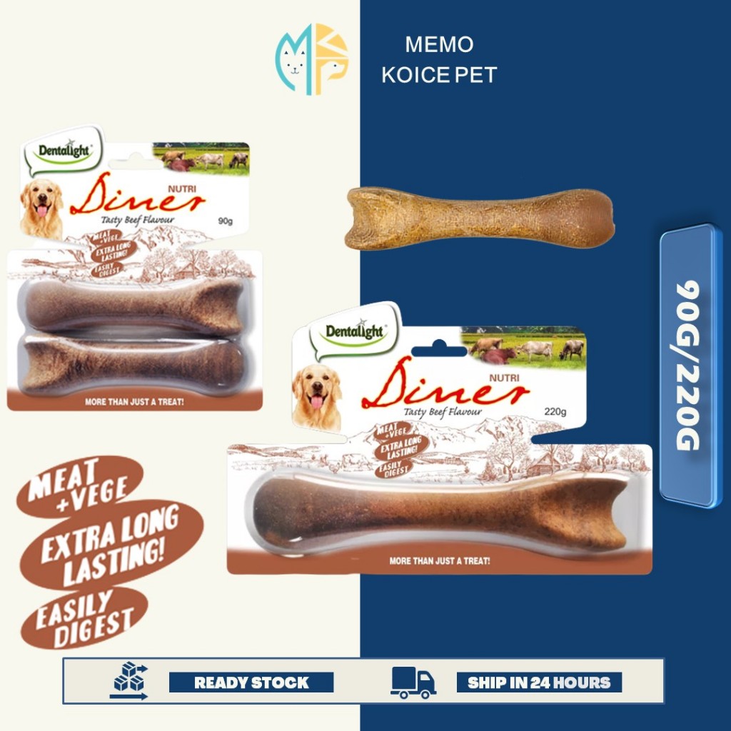 [FREE SHIPPING]Dentalight Nutri Diner Tasty Chicken 90G / 220G (1PCS , 2PCS) Dog Treats Dental Chew 狗狗磨牙零食