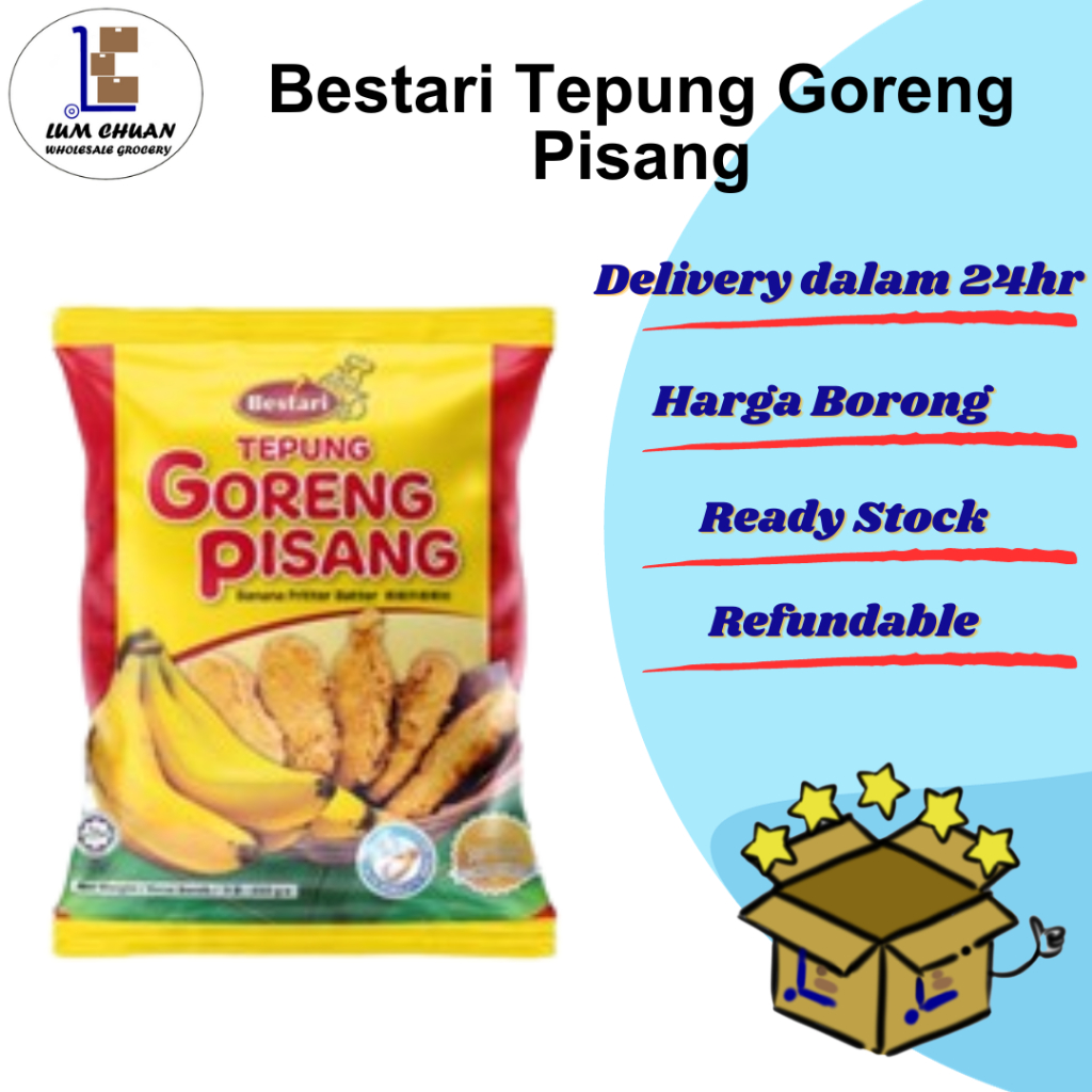 Bestari Tepung Goreng Pisang (Banana Fritter Batter/香脆炸香蕉粉) (250g)
