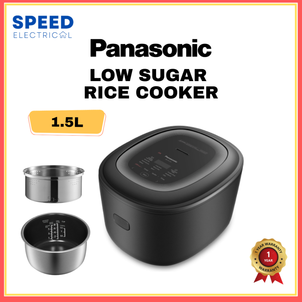 Panasonic Low Sugar Rice Cooker Induction Heating 1.5L SR-HL151KSK