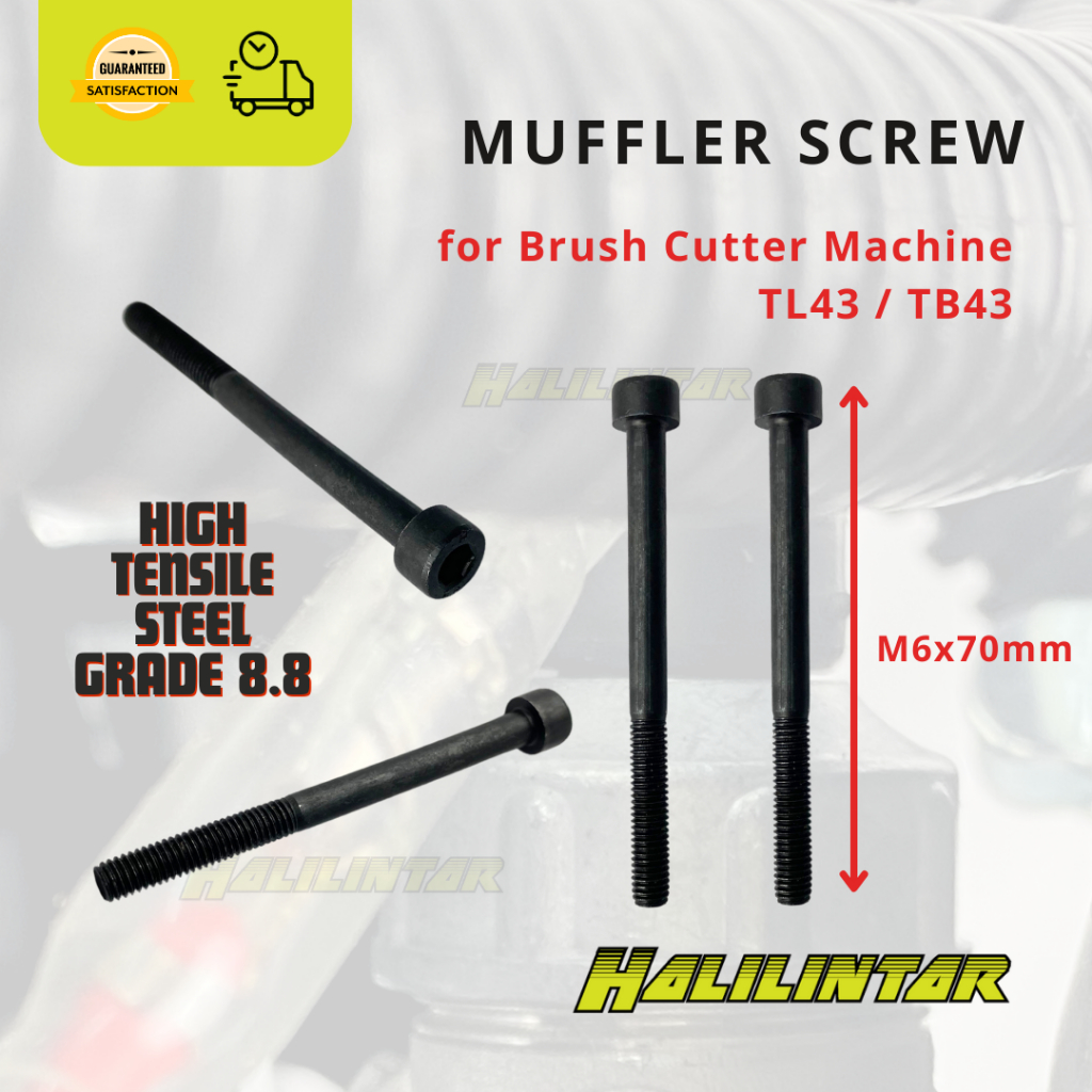 Muffler Screw for Brush Cutter TL43 TB43 BG430 M6 / Skru Muffler M5 Mesin Potong Rumput