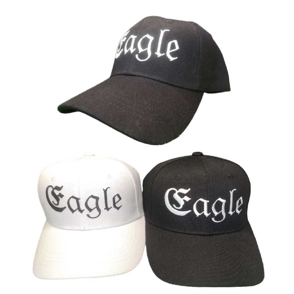 Brand New Eagle Golf Branding Unisex Sports Cap (Black/White)