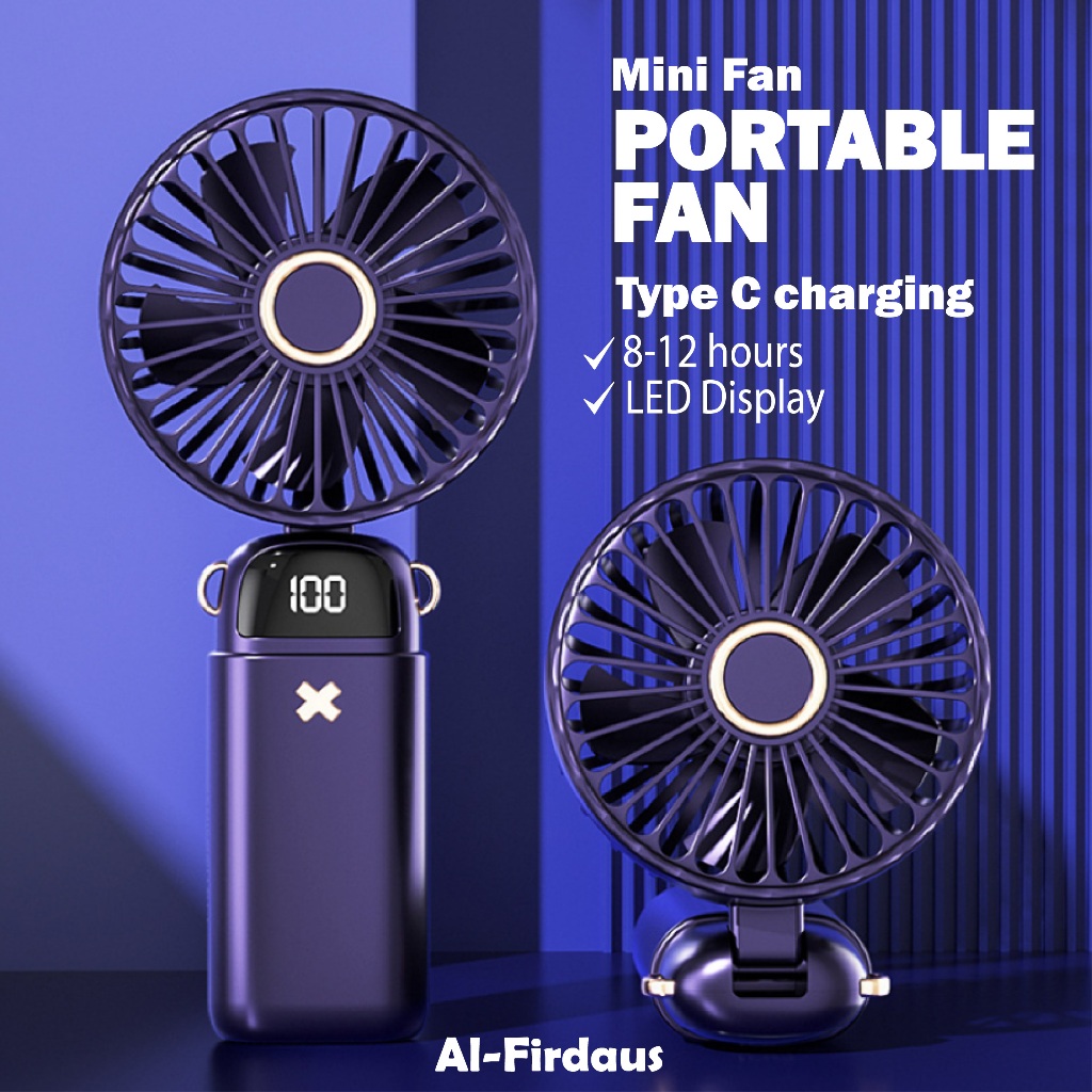 PORTABLE FAN - Mini Fan, Kipas mini, Kipas kecil, Kipas USB, Kipas Portable, Kipas Student