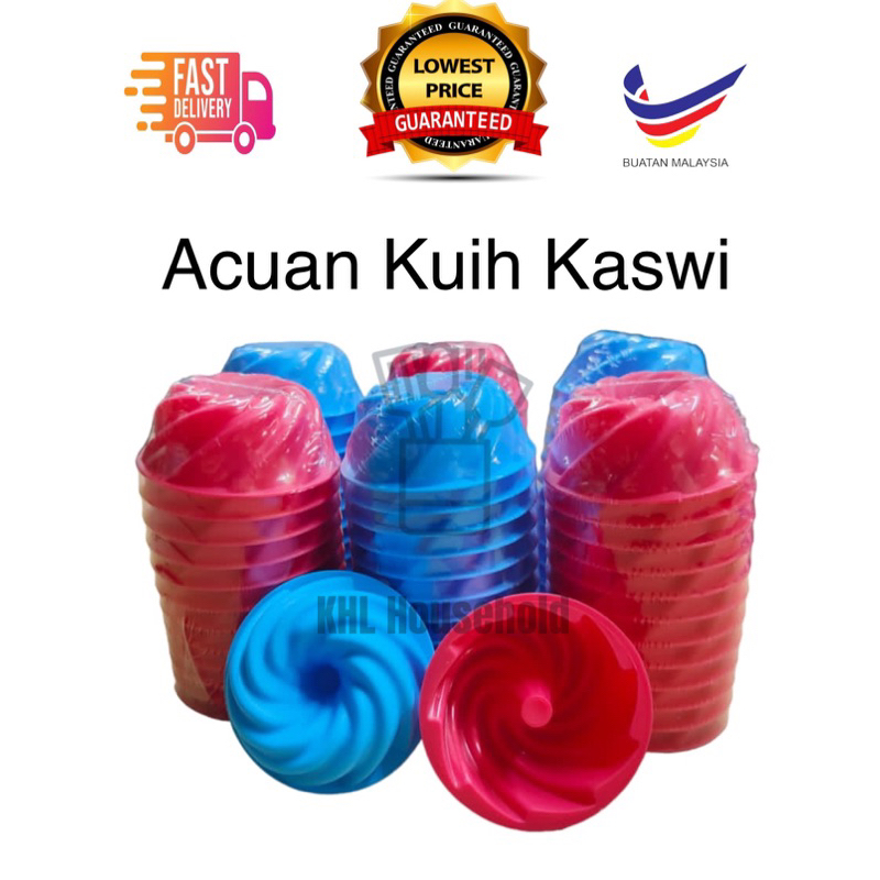 (12pcs Acuan Kaswi)Acuan Puding Kuih Lapis Spiral Mold Acuan Viral Mould Kaswi TwisterAcuan kuih lompang Acuan Kuih kas