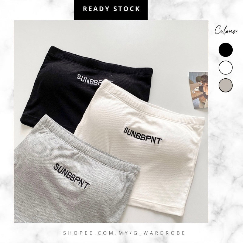 【Ready Stock】Tube top summer strapless sexy anti-exposure outer wear inner wrap bra top