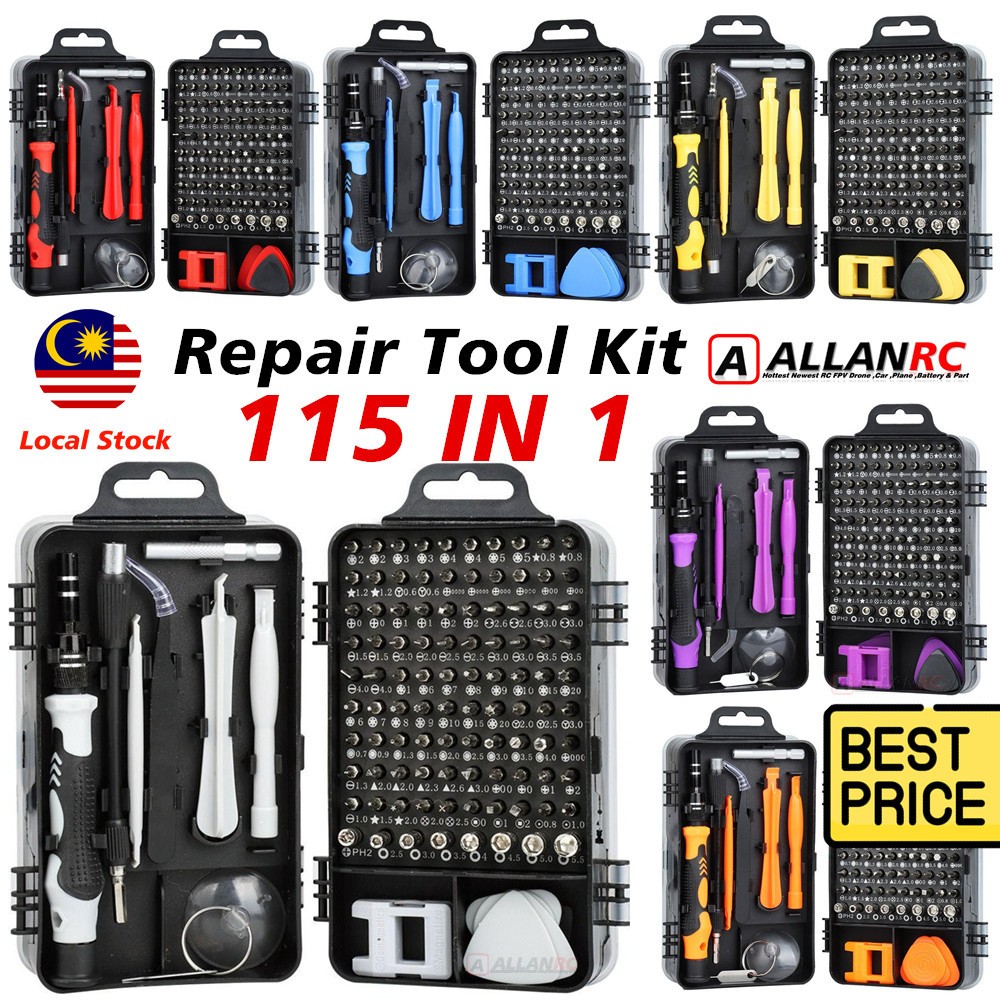 115 in 1 Mini Magnetics DIY Repair Tool Kit PC Mobile Phone Precision Screwdriver Set Computer Device Repair Hand Home