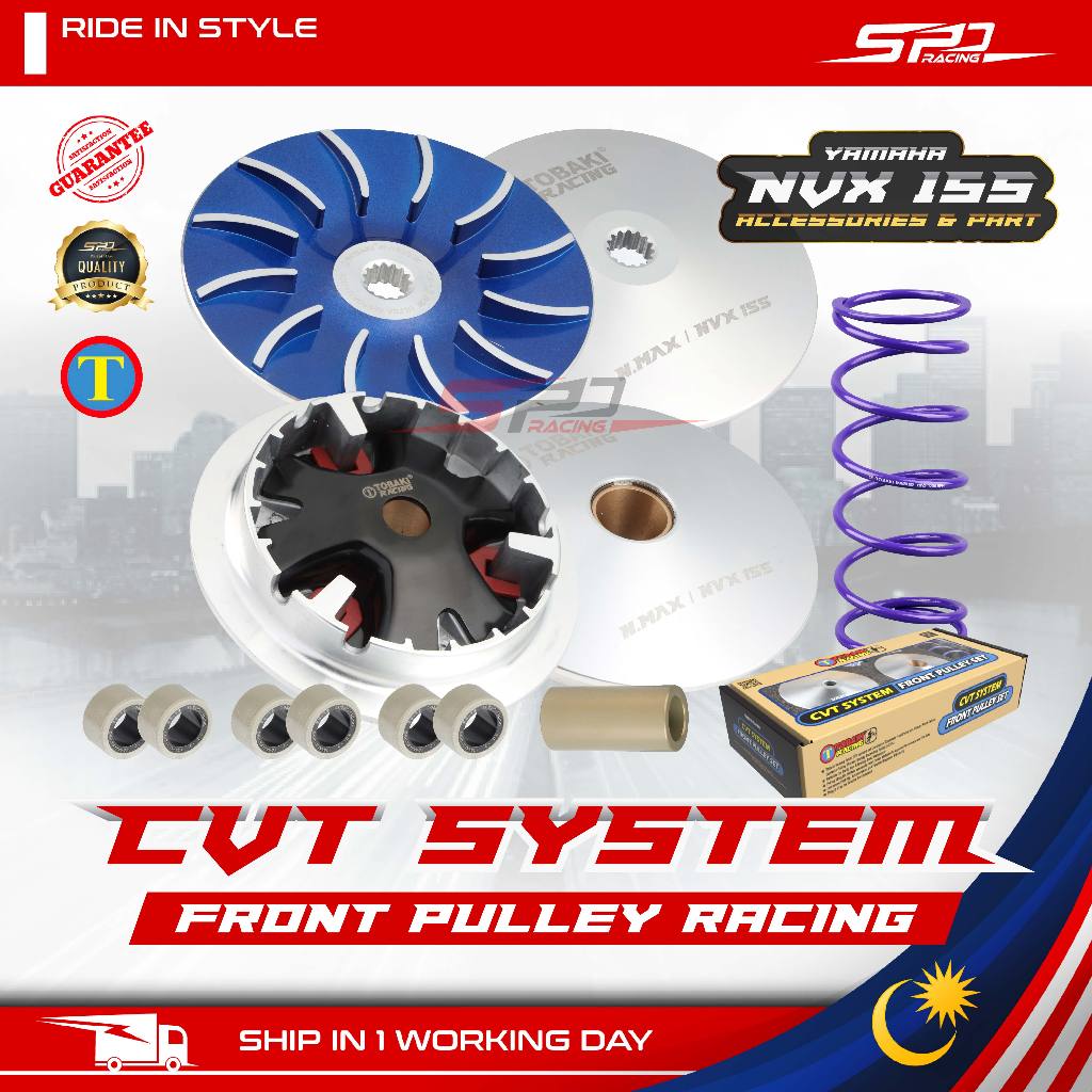 CVT System | Front & Rear Pulley Racing Set TOBAKI Racing For AEROX \ NVX 155