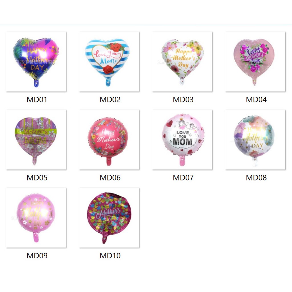 Foil Balloon18" MOTHERS DAY (SABAH/SARAWAK/LABUAN TIDAK HANTAR)