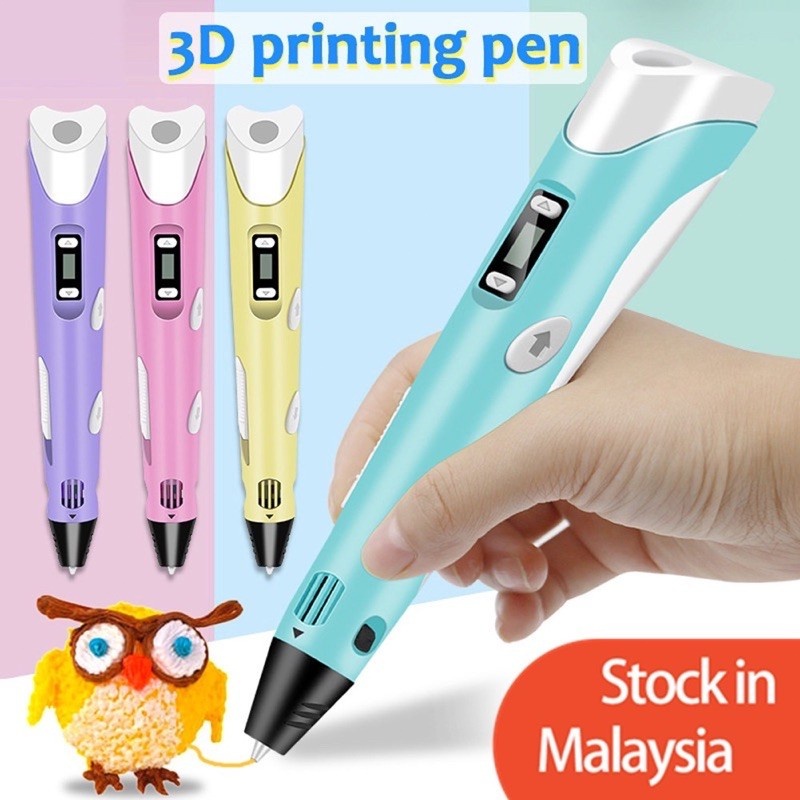 3D PEN Filament Magic Pen Free 10M DIY 3D Printing Pen With PLA Filament Drawing Toy Birthday Gift Kids 3D 打印笔