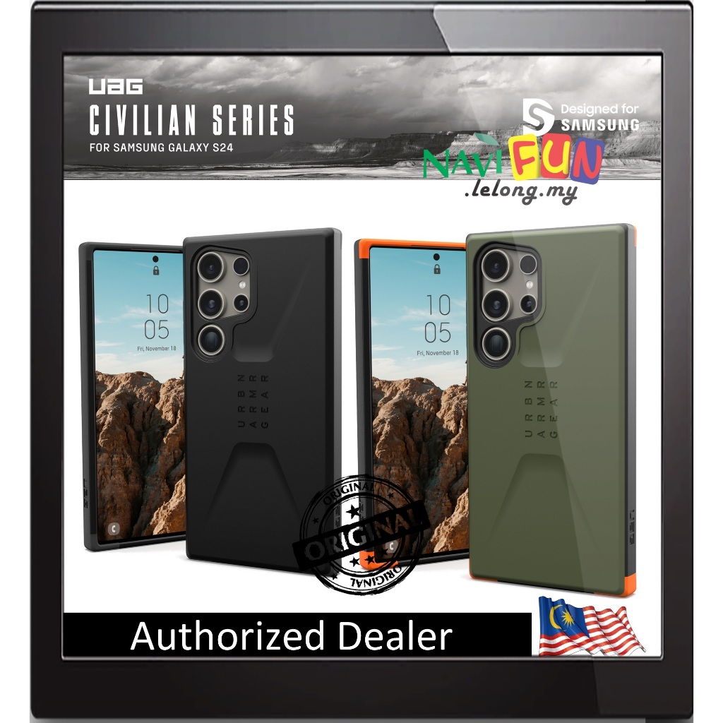 [Samsung S21 S22 S23 S24 Plus | Ultra] [Black | Olive | Mallard] UAG (Ori) Civilian series Military Drop Protection case