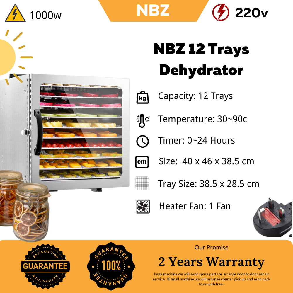 NBZ 12 Trays Dehydrator Machine Food Dehydrator Machine food dryer dehydrator dehydrated Mesin pengering makanan 风干机