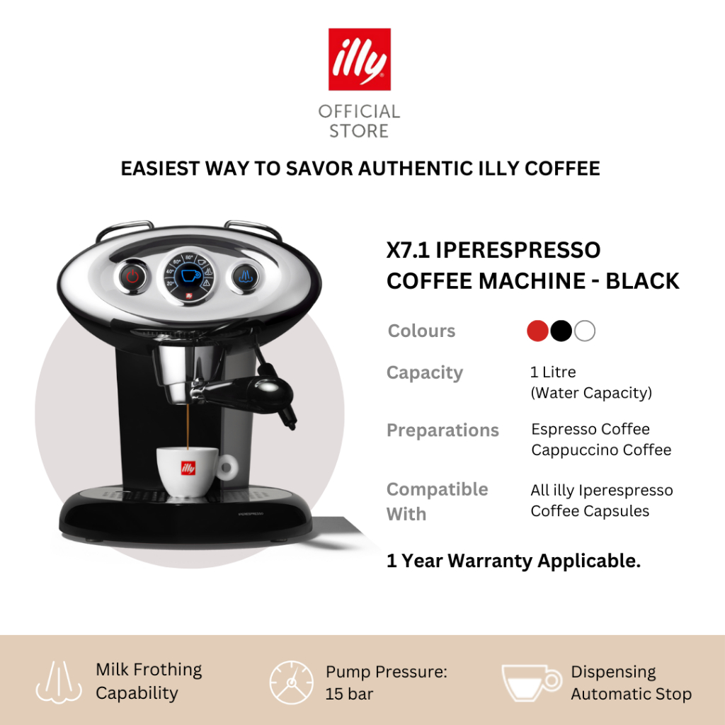 X7.1 iperEspresso Machine (Black/Red/White)