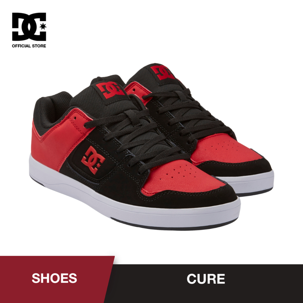 DC Shoes Cure Leather Shoes - Black/Red