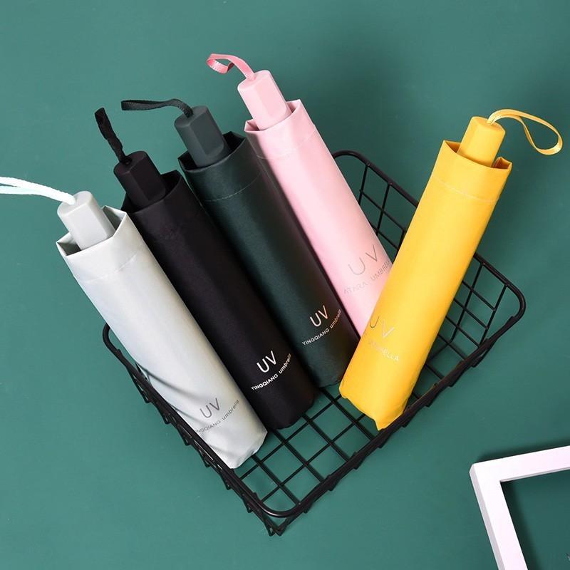 Sun Umbrella Folding Sunscreen UV Umbrella 8 Bone Paraguas Rain Parasol Frame Windproof payung hujan 雨伞