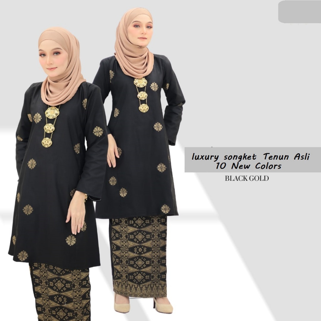 Luxury Baju kurung Pahang Songket Tenun Bunga Tabur Exclusive (S-XXL)