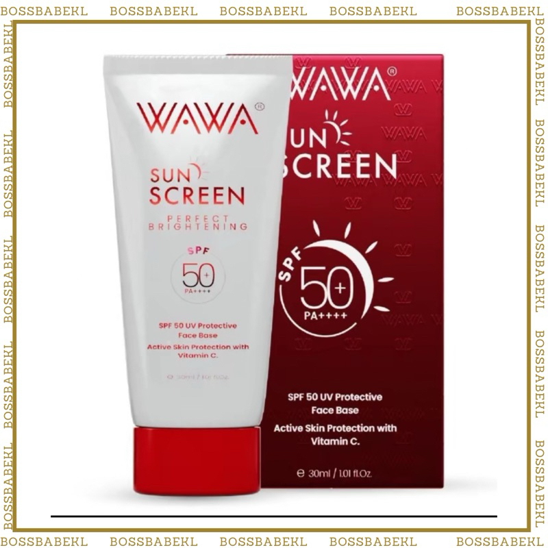 ( SHIP 36 HRS ) WAWA SUNSCREEN | WAWA ZAINAL FACE SUNSCREEN | SUNSCREEN WAWA | WAWA | SUNSCREEN MURAH | WAWA SKINCARE