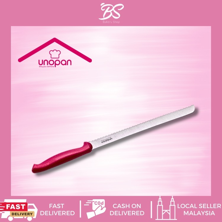 【UNOPAN Bread Knife-Plastic Handle】Kitchen Baking Tools Bread Knives不锈钢面包切刀 土司切片刀锯齿刀烘焙工具鋸刀UN35220 UN35221 BS BAKERY SHOP