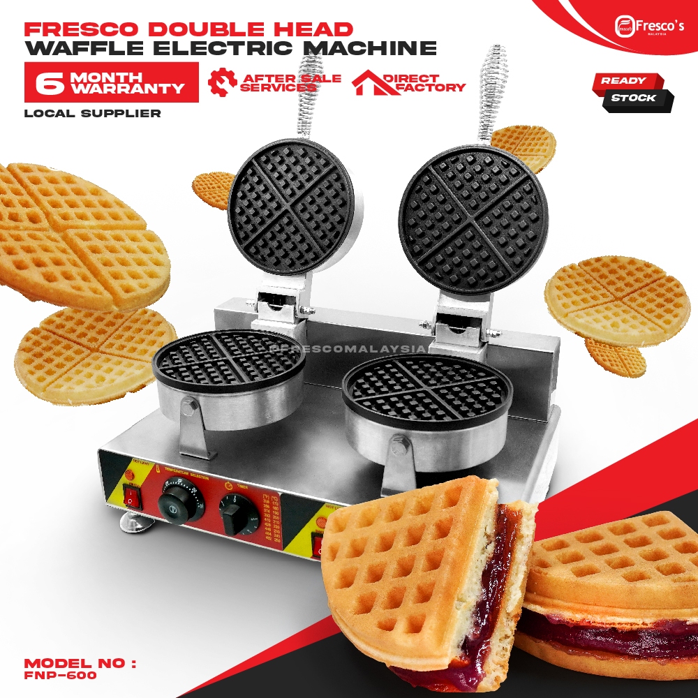 Fresco Double Waffle Electric Machine Waffle Double Head Maker