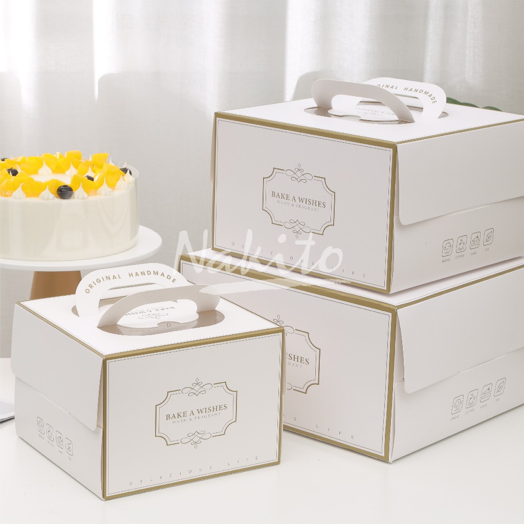 【10pcs] 6/8/10 inch kotak hadiah cake box （include cake board）