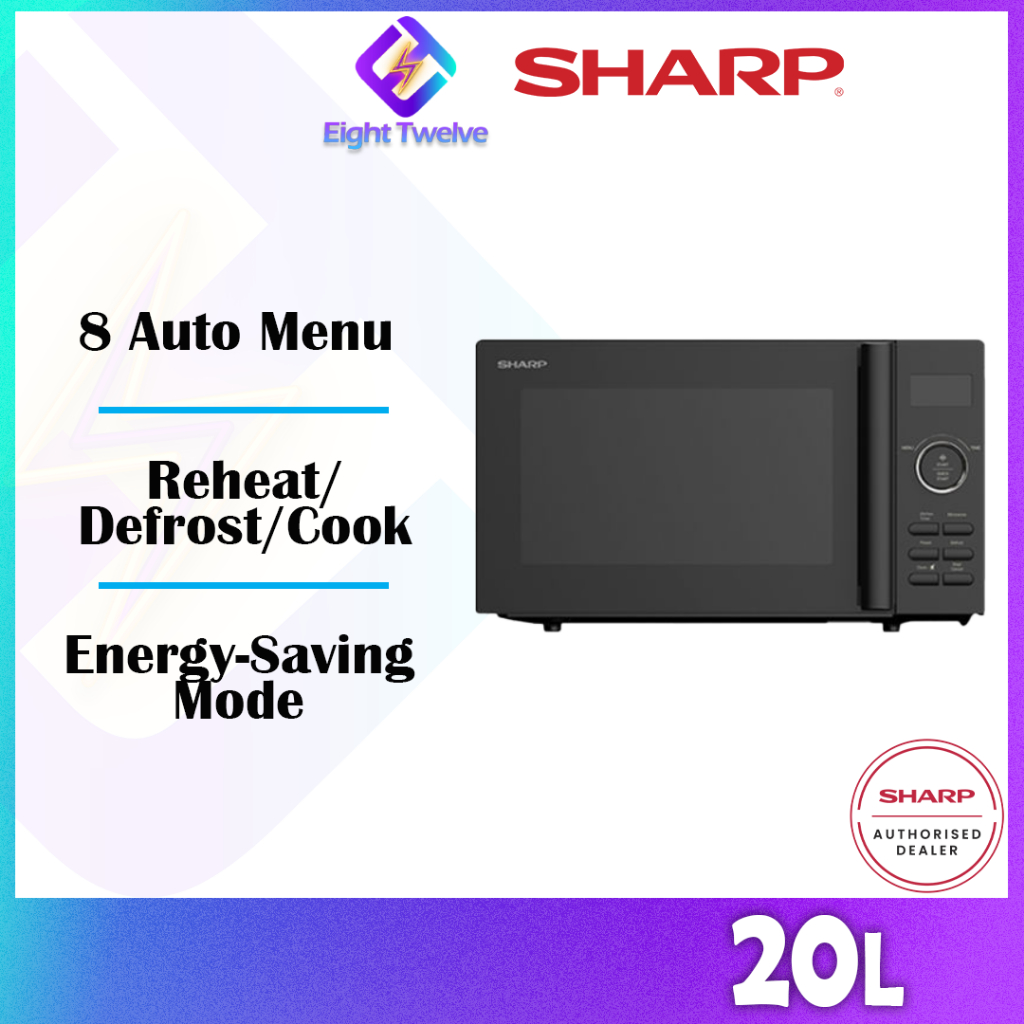 SHARP 20L Microwave Oven | Digital Control | 8 Auto Menu | R2021GK