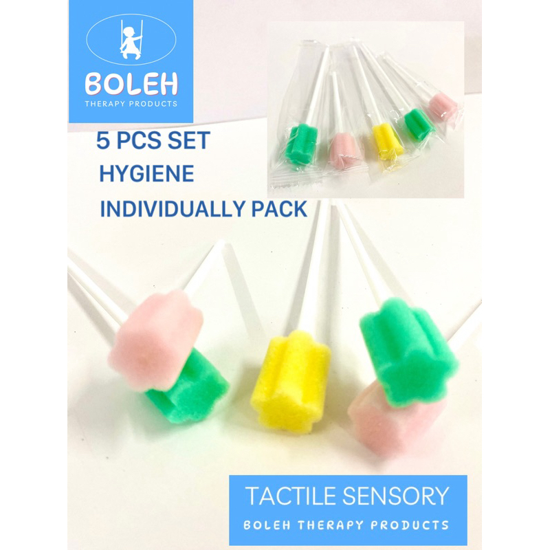 BOLEH Oral Swab(5 Pcs Set), Sensory Brush for Therapy Purpose for Autism, ADHD, Special Need